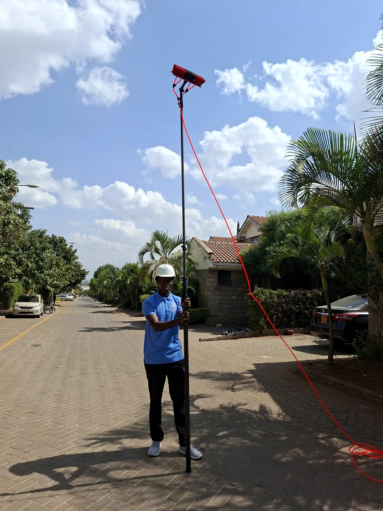 NUVORA professional high-reach window-cleaning equipment